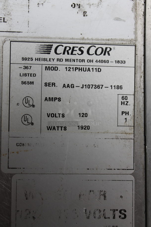 CresCor 121PHUA11D Metal Commercial Heated Holding Cabinet on Commercial Casters. 120 Volts, 1 Phase. Cannot Test Due To Plug Style - Image 7 of 8