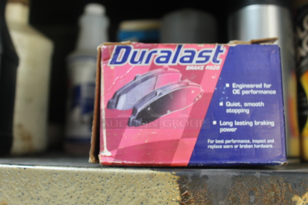 Tan Metal 6 Tier Shelving Unit w/ Contents Including Cleaner. BUYER MUST REMOVE. - Image 8 of 12