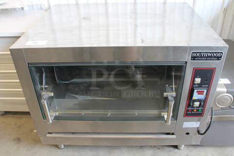Cookline Southwood YSD-268G Commercial Stainless Steel Natural Gas Countertop Chicken Rotisserie Oven. 32,341 BTU.