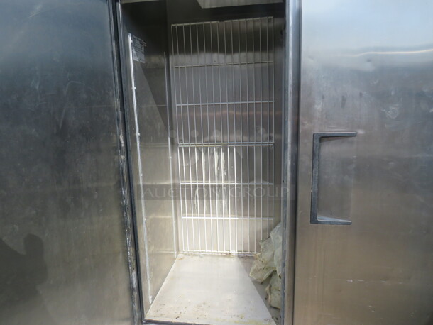 One SS True 2 Door Freezer On Casters. Model# TS-49F. 115 Volt. 54X30X83 - Image 2 of 2