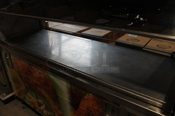 Stainless Steel Commercial Portable Warming Buffet Station w/ Sneeze Guard on Commercial Casters. Cannot Test Due To Plug Style - Image 4 of 9