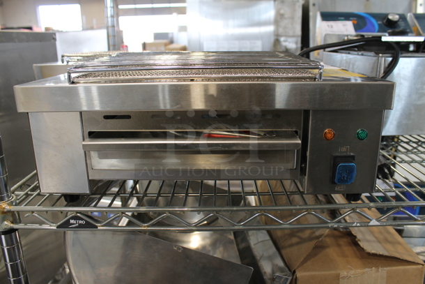 BRAND NEW SCRATCH AND DENT! 2023 Hoocoo IBG-18 Stainless Steel Commercial Countertop Electric Powered Barbecue BBQ Grill. 110 Volts, 1 Phase. Tested and Working! - Image 2 of 3