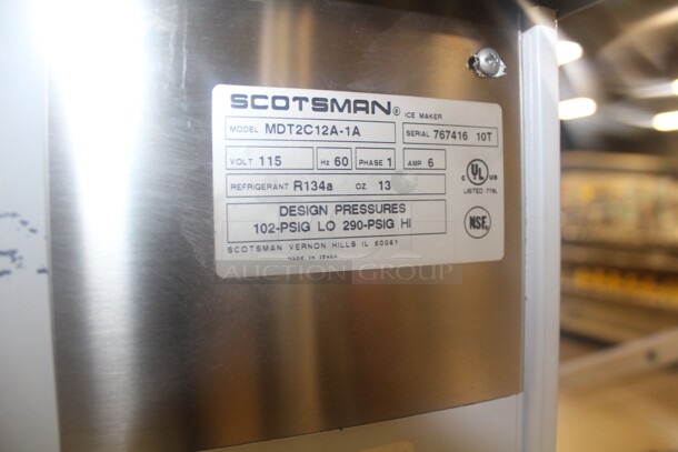 NEW! Scotsman Model MDT2C12A-1A Commercial 273lb Countertop Cubelet Ice Maker/Water Dispenser. 15.5x27x34. 115V/60Hz.  - Image 5 of 5