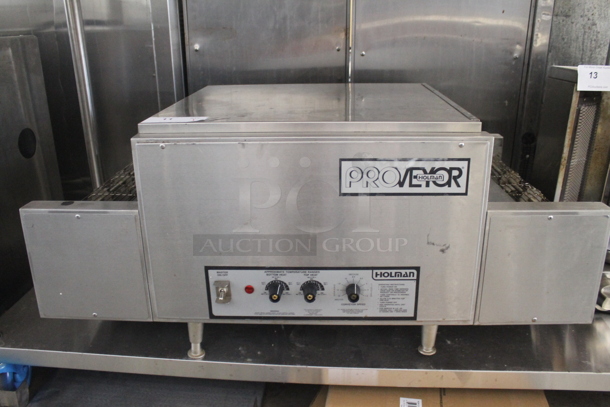 Holman 318HX Stainless Steel Commercial Countertop Electric Powered Conveyor Pizza Oven. 240 Volts, 1 Phase.  - Image 2 of 11