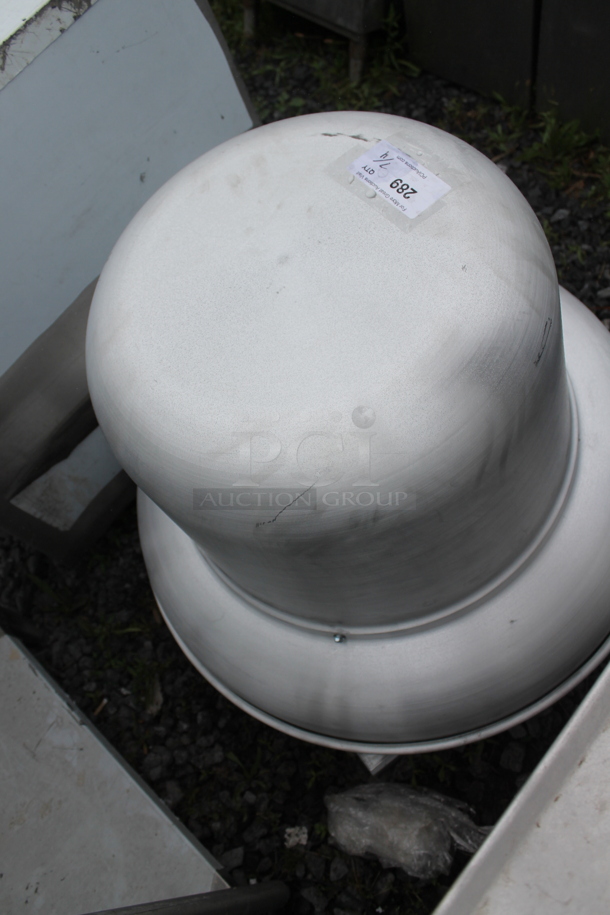 CaptiveAire BDCR15 Metal Commercial Rooftop Mushroom Exhaust Fan. 115 Volts, 1 Phase.  - Image 2 of 5