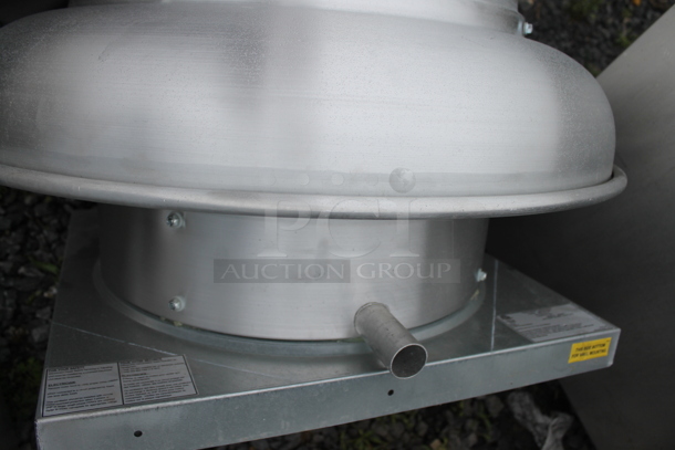 CaptiveAire BDCR15 Metal Commercial Rooftop Mushroom Exhaust Fan. 115 Volts, 1 Phase.  - Image 4 of 5