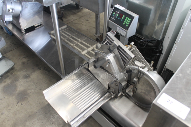 Bizerba Stainless Steel Commercial Countertop Slicer Stacker. Tested and Does Not Power On - Image 2 of 8