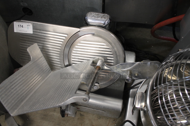 Globe Stainless Steel Commercial Countertop Automatic Meat Slicer w/ Blade Sharpener. 115 Volts, 1 Phase. Tested and Working! - Image 5 of 9