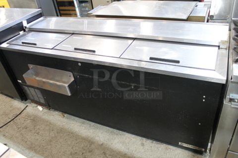 Beverage Air DW79 Stainless Steel Commercial Back Bar Bottle Cooler w/ Speedwell and 3 Sliding Lids. 115 Volts, 1 Phase. Tested and Working!