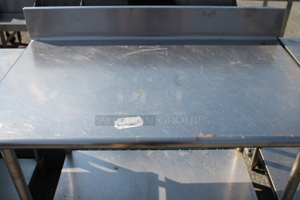 Stainless Steel Table w/ Back Splash and Under Shelf. - Image 3 of 4