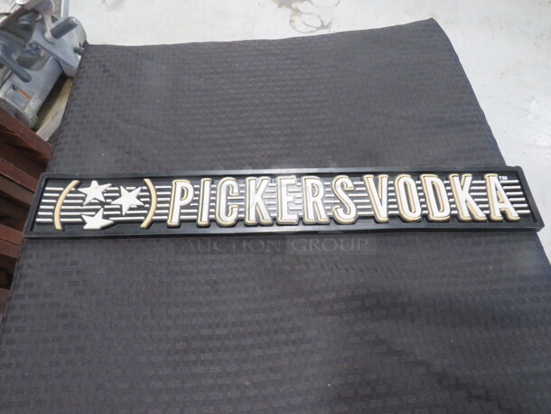 One 22.5X3.5 Pickers Vodka Bar Mat. - Image 1 of 1
