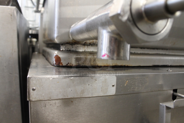 Vulcan Stainless Steel Commercial Natural Gas Powered Floor Style 40 Gallon Tilting Braising Pan on Commercial Casters. - Image 7 of 7