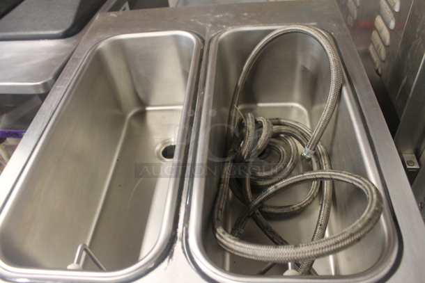 2014 Stoelting F231-18I2-OT2 Stainless Steel Commercial Floor Style Water Cooled 2 Flavor w/ Twist Soft Serve Ice Cream Machine on Commercial Casters. 208-240 Volts, 1 Phase.  - Image 5 of 6