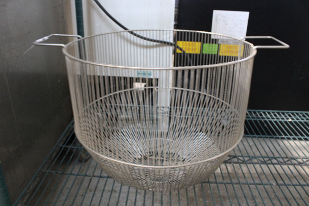 Metal Wire Straining Insert for Mixing Bowl. 20x15.5x13.5