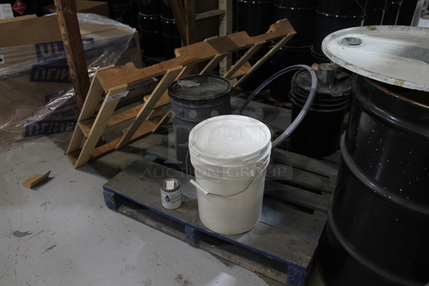ALL ONE MONEY! PALLET LOT of Various Buckets and Extra Pallet. BUYER MUST REMOVE. - Image 2 of 4