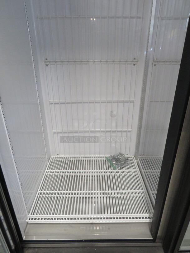 One True 2 Door Glass Display Freezer With 8 Racks. Model# GDM-49F-LD. 115/208-230 Volt. 1 Phase. Unable To Test. 54X30X79. - Image 2 of 6