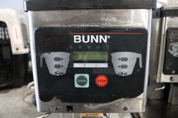 2010 Bunn MHG Stainless Steel Commercial Countertop 2 Hopper Coffee Bean Grinder. 120 Volts, 1 Phase. Tested and Working! - Image 3 of 8