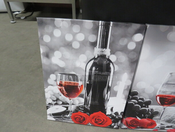 12X16 Canvas Wine Pictures. 3XBID - Image 2 of 2