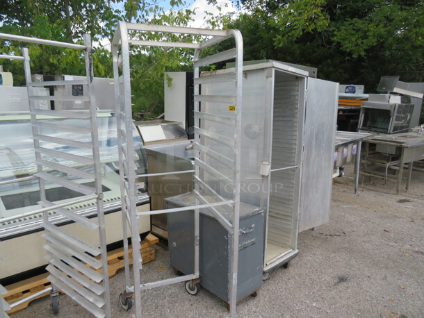 One Aluminum Speed Rack On Casters. 20.5X26X70 - Image 1 of 1