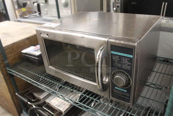 Sharp R-21LCFS Stainless Steel Commercial Countertop Microwave Oven. 120 Volts, 1 Phase. - Image 3 of 7