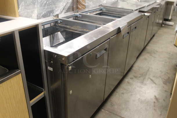 2012 Delfield 4472N-30M-M334 Stainless Steel Commercial Prep Table on Commercial Casters. Missing Lids. 115 Volts, 1 Phase. Tested and Powers On But Does Not Get Cold - Image 2 of 7