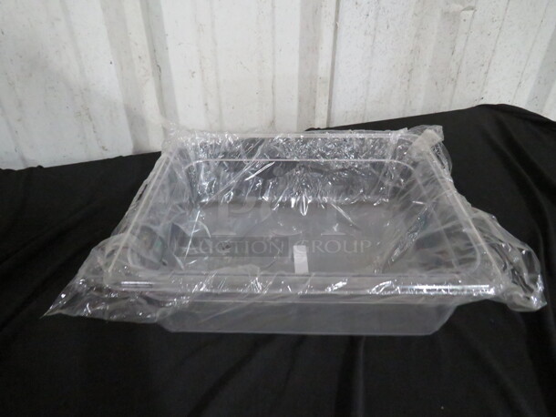 NEW 1/2 Size 4 Inch Deep Food Storage Container. 3XBID