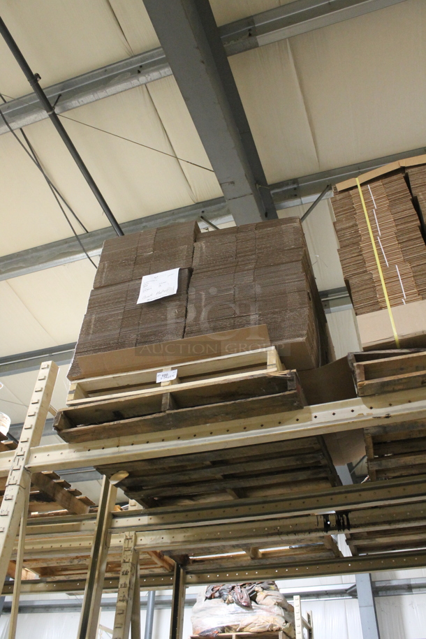 ALL ONE MONEY! PALLET LOT of BRAND NEW Cardboard Boxes and Two Extra Pallets. BUYER MUST REMOVE. - Image 1 of 2