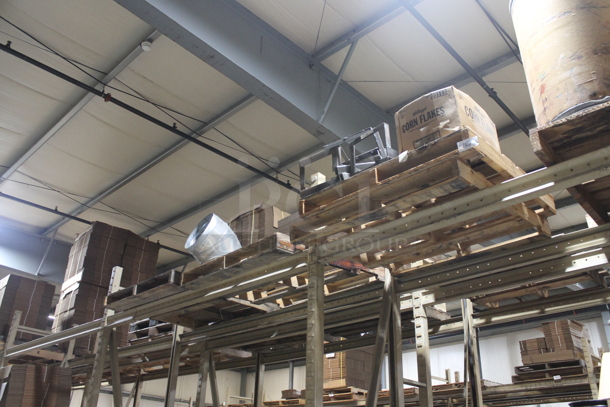 ALL ONE MONEY! FOUR PALLET LOT of Various Items Including Metal Pieces. BUYER MUST REMOVE. - Image 1 of 3