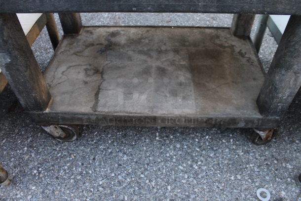 Black Poly 3 Tier Cart on Commercial Casters. - Image 4 of 4