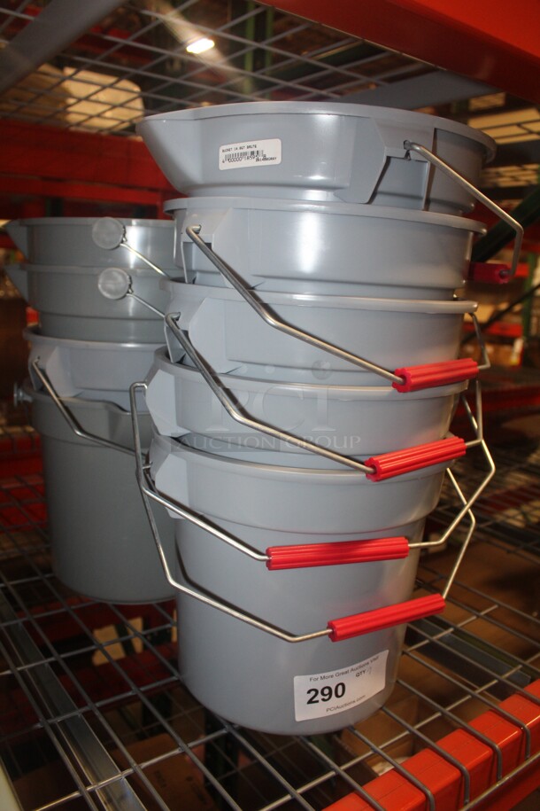 NEW! 7 14qt. Brute Handled Buckets. 7X Your Bid!  - Image 1 of 2