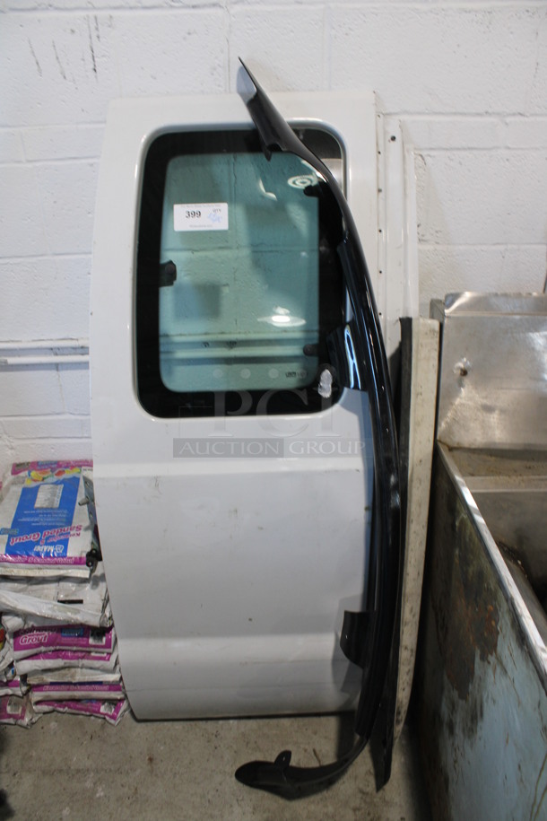 ALL ONE MONEY! Lot of White Truck Door and Plastic Bumper. Includes 29x4x60