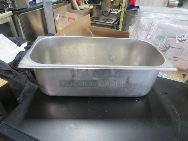 Stainless Steel Hotel Pan. 14X6.5X4.5. 2XBID - Image 1 of 2