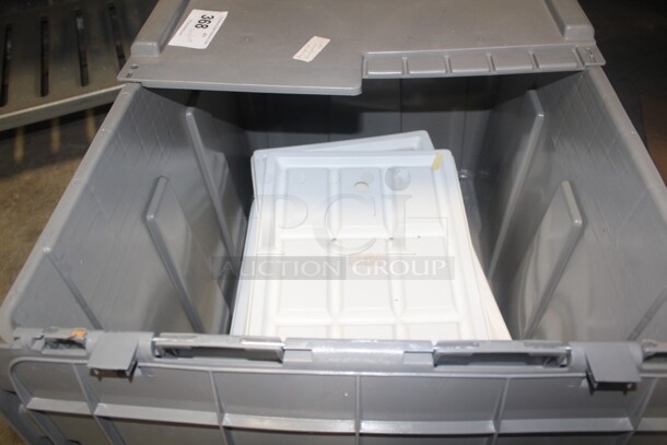 ALL ONE MONEY! Plastic Storage Box And Cambro Lids. 30x22x19 - Image 3 of 5