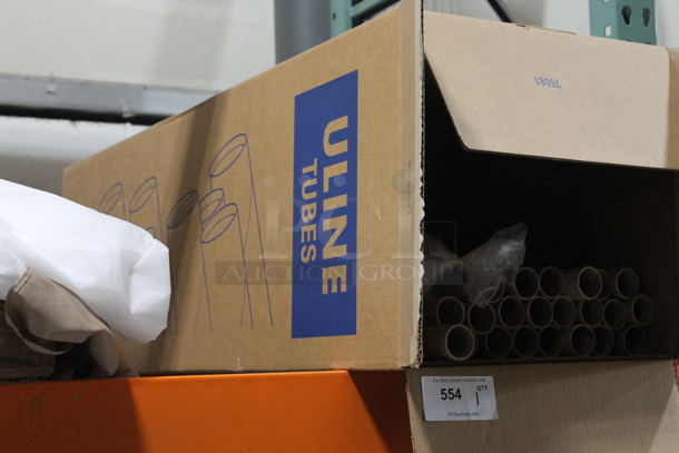 Box of BRAND NEW Uline Tubes. - Image 2 of 2