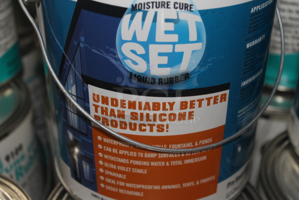 ALL ONE MONEY! PALLET LOT of Various Buckets and Tins Including Wet Set and Liquid Rubber. BUYER MUST REMOVE. - Image 3 of 4