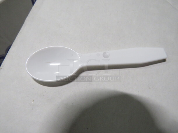One Open Case Of White Taster Spoon. #RTS3000. 3,000 ct.
