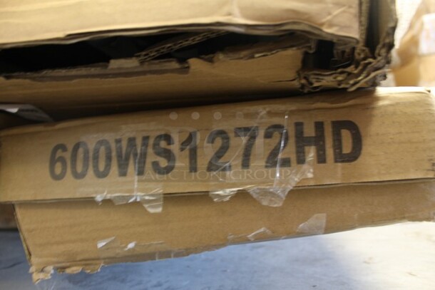 2 BRAND NEW SCRATCH AND DENT! Regency 600WS1272HD 16 Gauge Stainless Steel 12" x 72" Heavy Duty Solid Wall Shelf. 2 Times Your Bid!   - Image 2 of 4