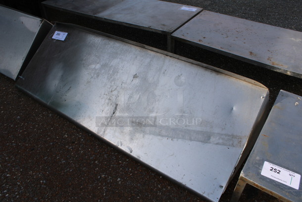 Stainless Steel Shelf w/ Wall Mount Brackets. 48x18x15