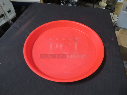 13.5 Inch Red Poly Seafood Tray. #HS1075. 10XBID
