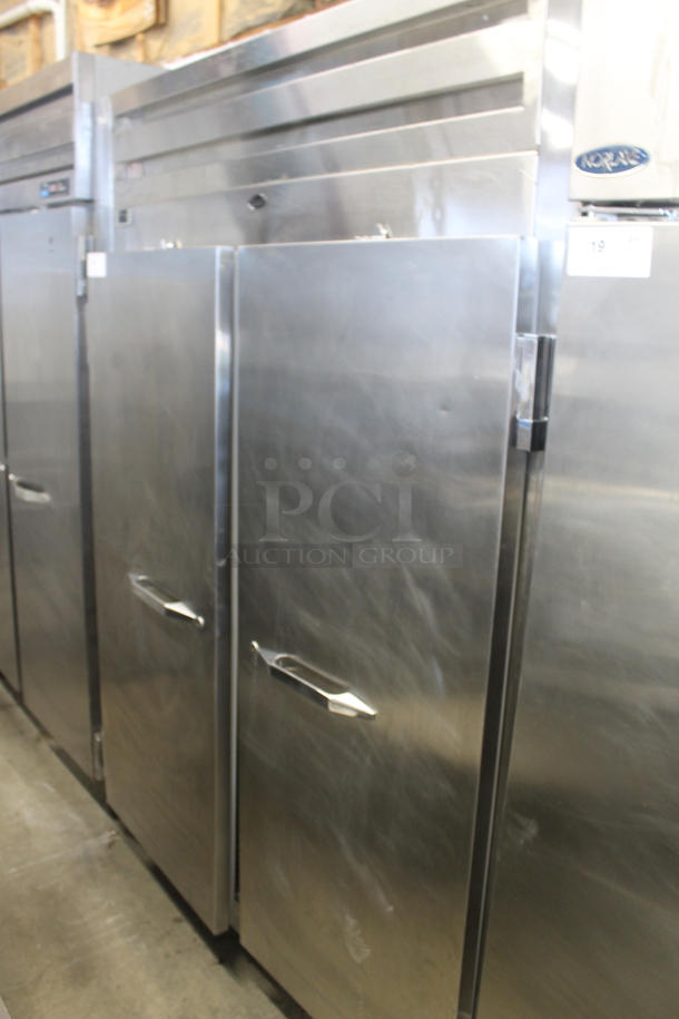 Randell 2020FM Stainless Steel Commercial 2 Door Reach In Freezer w/ Poly Coated Racks. 115 Volts, 1 Phase. Tested and Working! - Image 1 of 5
