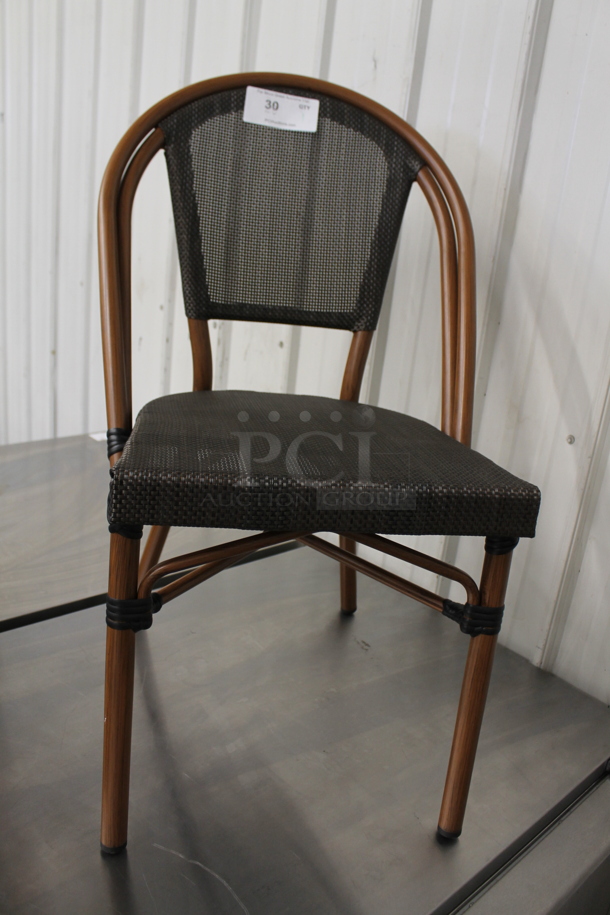 BRAND NEW SCRATCH AND DENT! Wicker Style Dining Height Chair.