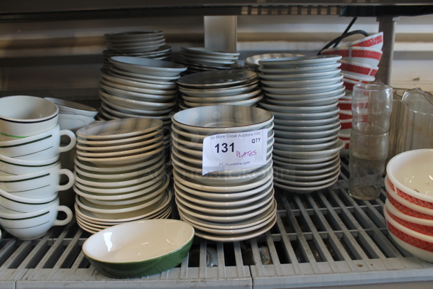 ALL ONE MONEY! Lot of Various White Ceramic Plates and Saucers - Image 1 of 4