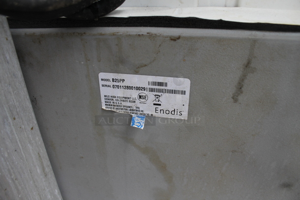 2017 Manitowoc IY0304A-161 Stainless Steel Commercial Ice Head on Ice-O-Matic B25PP Bin. 115 Volts, 1 Phase.  - Image 4 of 5