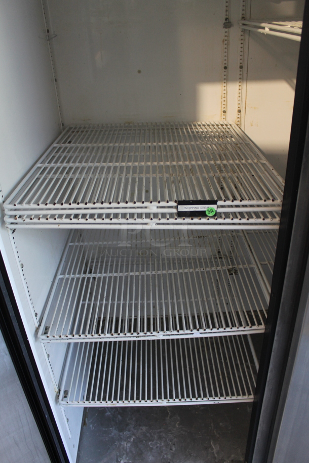 True TG2R-2S Stainless Steel Commercial 2 Door Reach In Cooler w/ Poly Coated Racks on Commercial Casters. 115 Volts, 1 Phase. Tested and Working! - Image 3 of 5