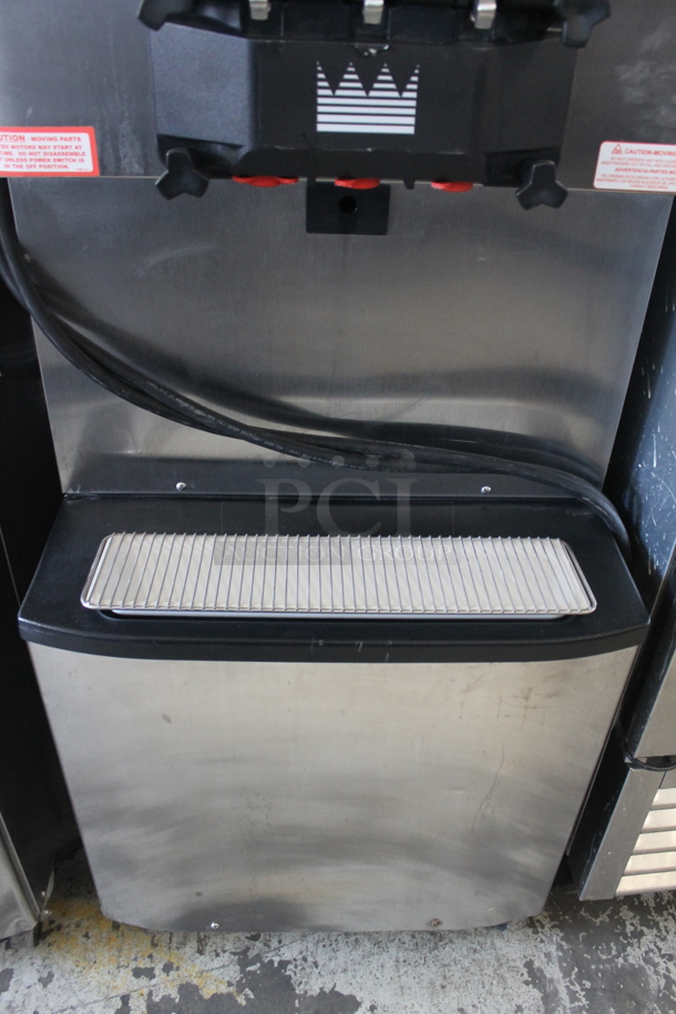 2013 Taylor C723-33 Stainless Steel Commercial Water Cooled Floor Style 2 Flavor w/ Twist Soft Serve Ice Cream Machine on Commercial Casters. 208-230 Volts, 3 Phase. - Image 5 of 11