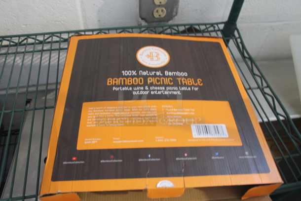 ALL ONE MONEY! Tier Lot of Various BRAND NEW SCRATCH AND DENT! Items Including Canister Set, Bamboo Picnic Table - Image 3 of 5