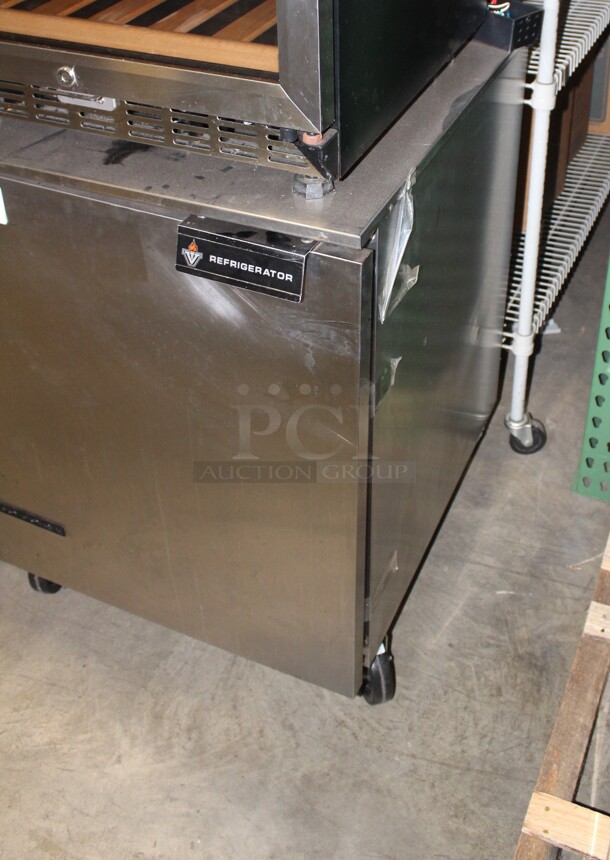 FABOULOUS! Victory Model UR27-SST-S7-LN Commercial Stainless Steel Single Door Undercounter Refrigerator/Cooler On Casters. 27x29x36. 115V/60Hz. Working When Pulled - Image 1 of 3