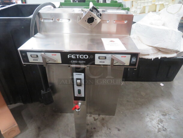 One Fetco Dual Brewer. Model# CBS-52H15. 120-208/240 Volt. 21X16X32. $2325.02 - Image 1 of 1
