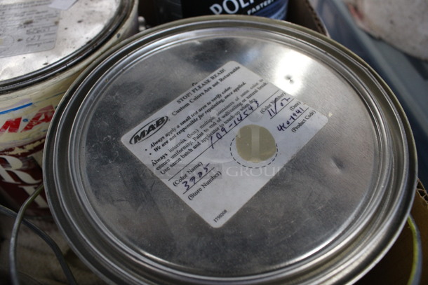 ALL ONE MONEY! Lot of Various Cans Including Paint and Polyurethane Interior.  - Image 4 of 6