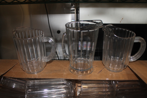 ALL ONE MONEY! Lot of Clear Poly Pitchers - Image 2 of 3